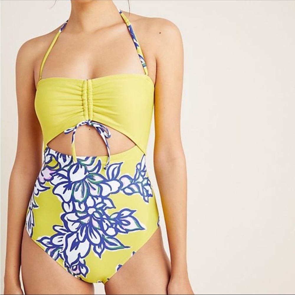 NWOT Anthropologie Jamie Sweetheart One Piece Swimsuit